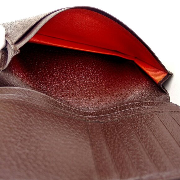 BVLGARI Long Book Logo Mania Cambus ?~ Leather Authentic USED - Picture 5 of 8